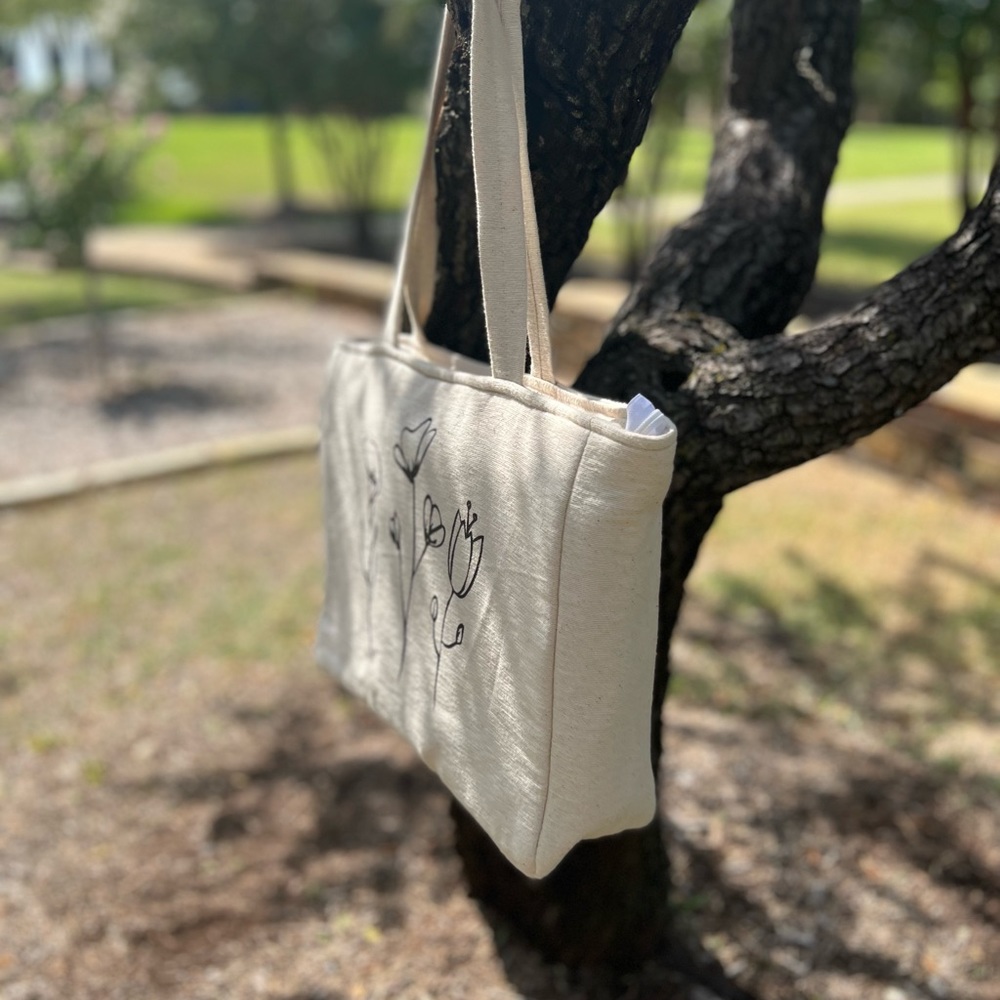 Large Cotton Canvas Tote - Picture 6 of 13